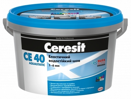 Затірка для плитки Ceresit CE 40 AQUASTATIC № 16 2 кг графіт